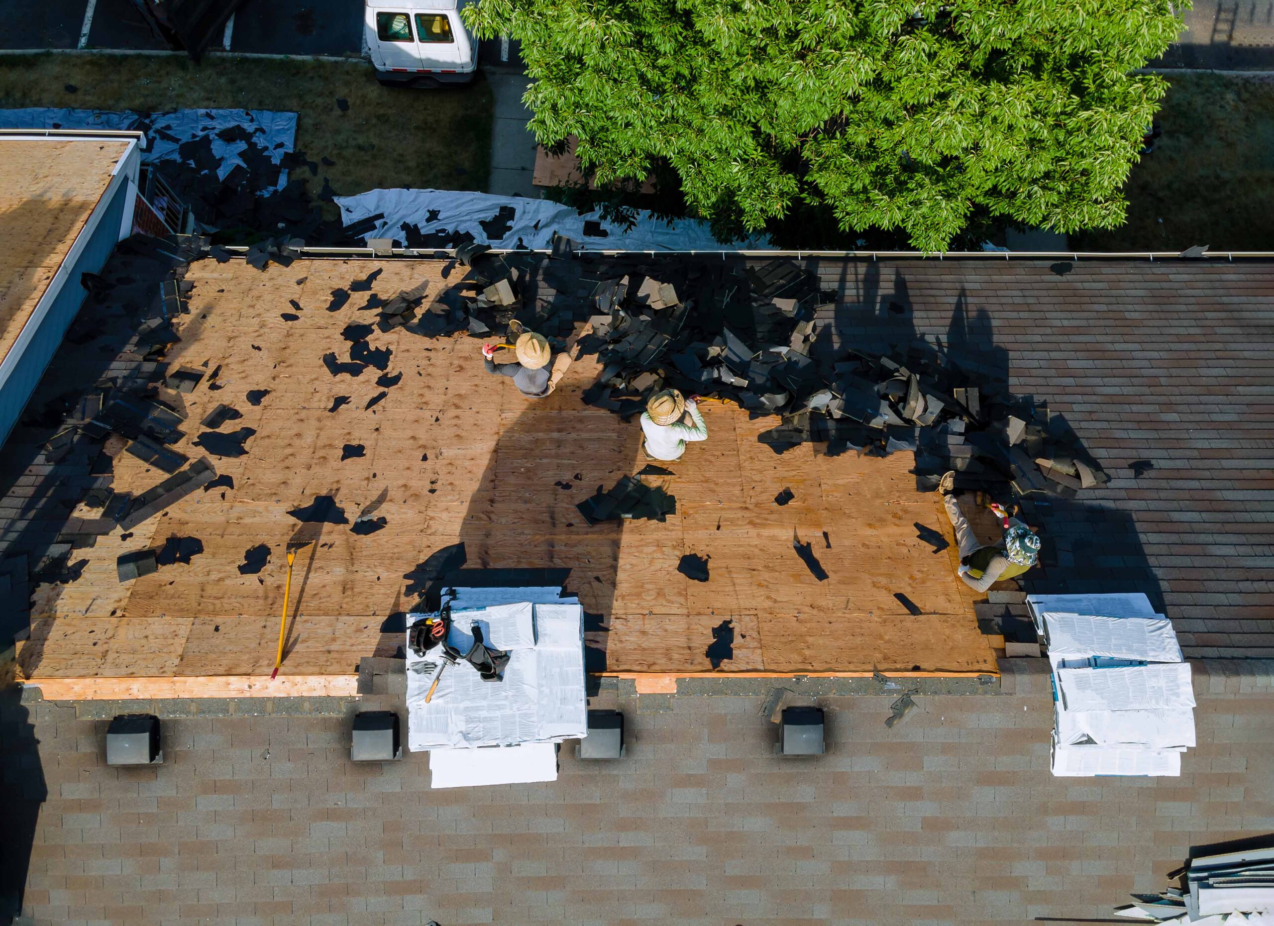 Sanierung einer Dachfläche für den Einbau einer Photovoltaikanlage